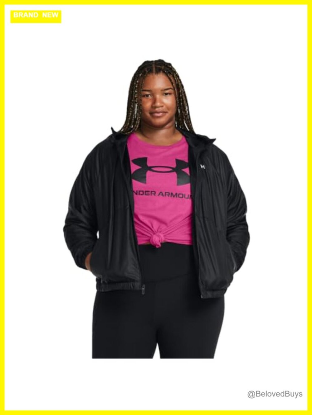 Under Armour Women's Rival Sport Windbreaker Jacket UA Storm Wind-Resistant